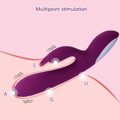 G Spot Rabbit Vibrator For Women Clitoris Nipple Dual Stimulator Vagina Massager 2 in 1 Masturbator Dildo For Adult Sexy Toys_img_4