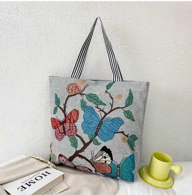 Qute carton floral canvas shoulder bag Total 8 ta design_img_1