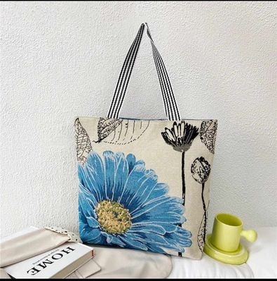 Qute carton floral canvas shoulder bag Total 8 ta design_img_2