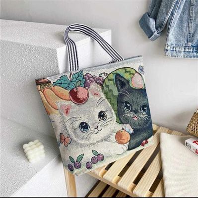 Qute carton floral canvas shoulder bag Total 8 ta design_img_4