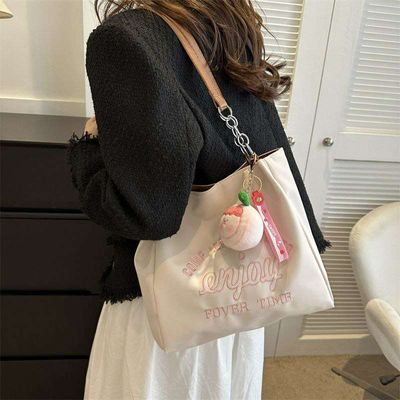 Korean Sweet Girl Foreever Tote BagAvailable in stock Material: PU leather Size: L-33, W: 12, H:26Closure: Zipper_img_2