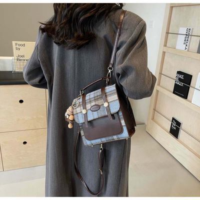 British style - casual backpack for women Available in stock. Materials: PU Leather, Cotton Embroidery_img_3