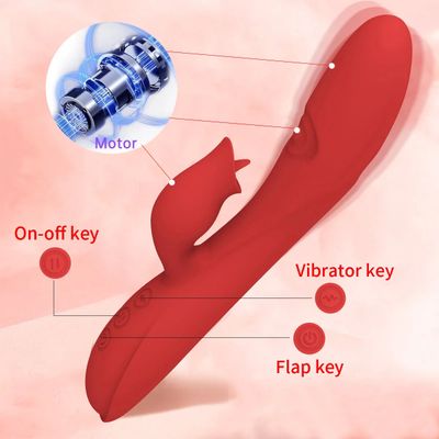 7-frequency Tongue Licking And Slapping Vibrator Three-point Vibration Vaginal Massager Clitoral G-spot Stimulator Adult Sex Toy_img_1