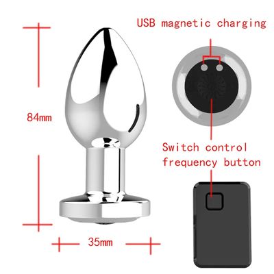 Anal Plug Vibrator Wireless Remote Control Butt Plug Stimulator Female Male Anal Trainer Prostate Dildo Massager For Women_img_1