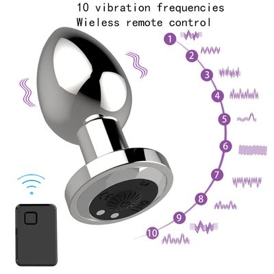 Anal Plug Vibrator Wireless Remote Control Butt Plug Stimulator Female Male Anal Trainer Prostate Dildo Massager For Women_img_0