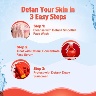 Aqualogica Detan+ Smoothie Face Wash with Cherry Tomato & Hyaluronic Acid | 100ml_img_2