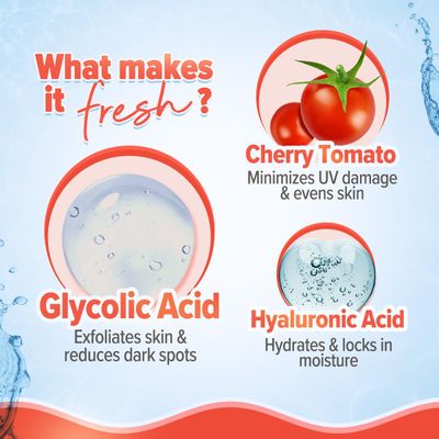 Aqualogica Detan+ Smoothie Face Wash with Cherry Tomato & Hyaluronic Acid | 100ml_img_3