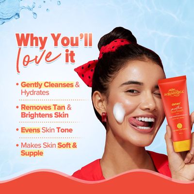 Aqualogica Detan+ Smoothie Face Wash with Cherry Tomato & Hyaluronic Acid | 100ml_img_4