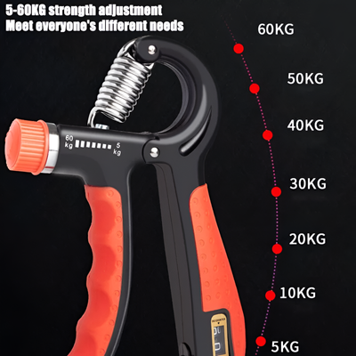 Adjustable Power Exercise Gripper Strengthener Hand Grip with Counter 5kg to 60kg Presser 1 pc_img_1