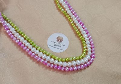 3 Layer Multicolor Pearl  neckpiece_img_0