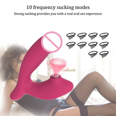 Sucking vibration 2-in-1 vibrator 10-speed oral sex 10-speed vibration clitoris stimulation vaginal massage female sex toy_img_3