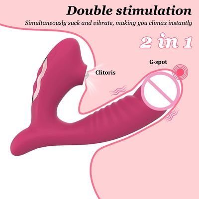 Sucking vibration 2-in-1 vibrator 10-speed oral sex 10-speed vibration clitoris stimulation vaginal massage female sex toy_img_5