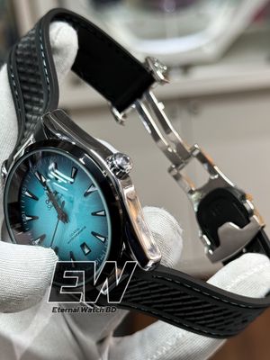 OMEGA AQUA TERRA AUTOMATIC TIFFANY DIAL BLACK BELT_img_1