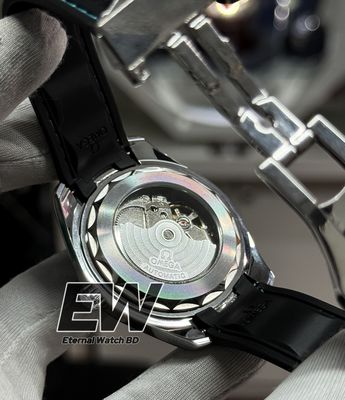 OMEGA AQUA TERRA AUTOMATIC TIFFANY DIAL BLACK BELT_img_3