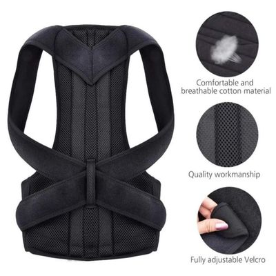 Back Support Belt with Fully Adjustable Straps Relief Lower & Upper Back Pain_img_3