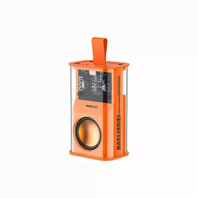 RECCI RSK-W30 Transparent Wireless Speaker with RGB Light- Black Color ._img_1