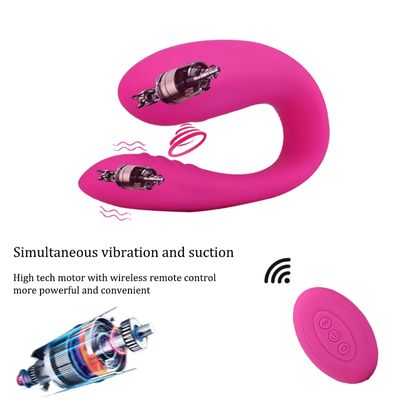 10 Speed Vibration Dildo Clitoris Sucker Vaginal Vibrators For Women Remote Control G Spot Dual Stimulator Sex Toy For Couple_img_3