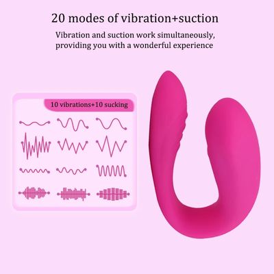 10 Speed Vibration Dildo Clitoris Sucker Vaginal Vibrators For Women Remote Control G Spot Dual Stimulator Sex Toy For Couple_img_5