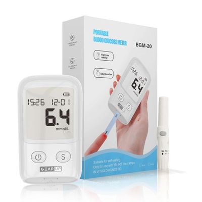 GearUP BGM-20 Diabetes Measuring Machine/ Blood Glucose Meter With 25 Test Strips