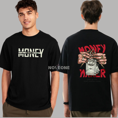 NoveOne N25033– Premium Oversized T-Shirt (Color: Black )_img_0