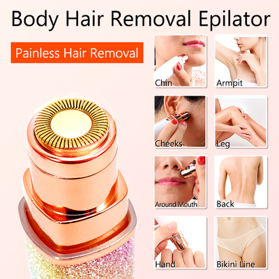 2 in 1 Electric Women's Facial Lip Eyebrow Trimmer Painless Hair Epilator USB Facial Hair Razor Hair Trimmer_img_1