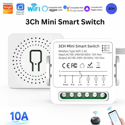 Smart WiFi + RF Switch Relay (Tuya 16A) | Control with Remote, App & Voice | Smart Life, Alexa, Google Home_img_2