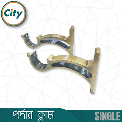 ১ জোড়া (২ পিস) অ্যান্টিক ব্রাস পলিশ করা সিংগেল পর্দার পাইপ হোল্ডার সাইড ক্লাম্প ১ ইঞ্চি পাইপের জন্য_img_1