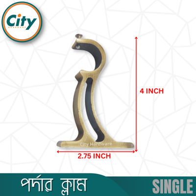 ১ জোড়া (২ পিস) অ্যান্টিক ব্রাস পলিশ করা সিংগেল পর্দার পাইপ হোল্ডার সাইড ক্লাম্প ১ ইঞ্চি পাইপের জন্য_img_4