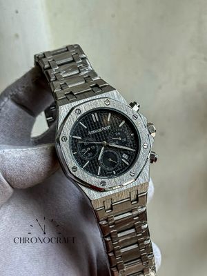 Audemars Piguet Royal Oak Chronograph Black Dial-Silver Stainless Steel AA_img_0