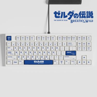 Zelda Breath of The Wild Blue 125 Keys Cherry Keycaps_img_1