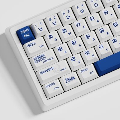 Zelda Breath of The Wild Blue 125 Keys Cherry Keycaps_img_2