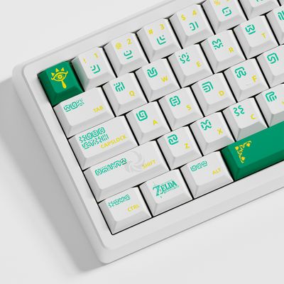Zelda Breath of The Wild Green 125 Keys Cherry Keycaps_img_2