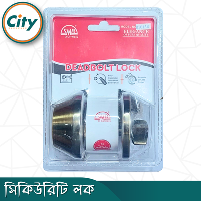 সিকিউরিটি লক ওয়ান সাইড কী ওয়ান সাইড নব সিস্টেম ডেডবোল্ট ডোর লক অ্যান্টিক ব্রাশ কালার দরজার লক_img_2