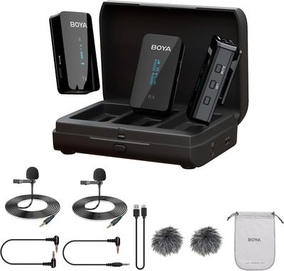 BOYA BY-XM6-K2 2.4GHz Ultra-Compact Wireless Microphone System Kit_img_2