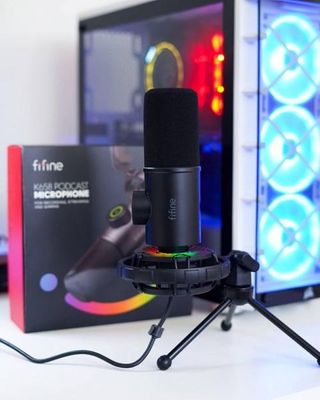 FIFINE K658 USB Dynamic Cardioid Podcast Microphone With A Live Monitoring, Gain Control, Mute Button_img_10