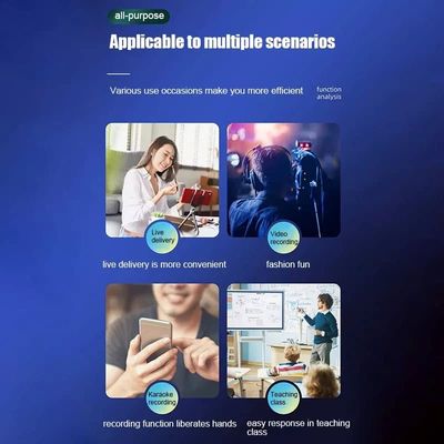 K-35 Wireless Collar Microphone for Vlogging Interview Live Streaming YouTube Compatible with BT Speakers, DSLR Camera_img_3