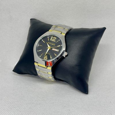 Feiwo Stainsles Steel Couple Watch- Black_img_2