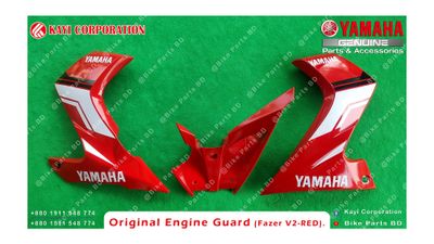 Engine guard for Yamaha FAZER V2 (Red Colour) bike._img_1