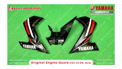 Engine guard for Yamaha FZS V2 Dark Night new model bike._img_1
