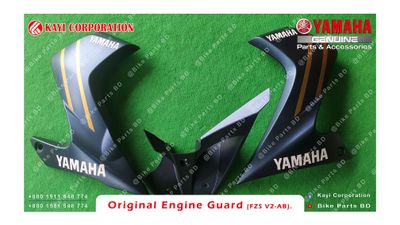 Engine Guard for Yamaha FZS V2 Armada Blue bike._img_1