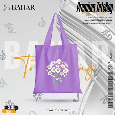 Books & Flowers Tote Bag_img_1