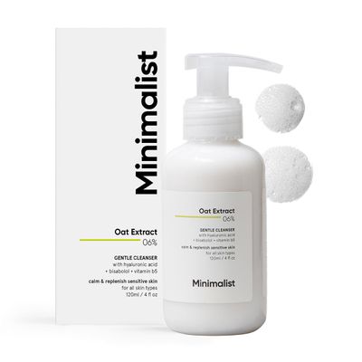 Minimalist 6% Oat Extract Gentle Face Wash | For Sensitive, Dry & Dehydrated Skin | With Hyaluronic Acid for Intense Hydration | 120ml_img_0