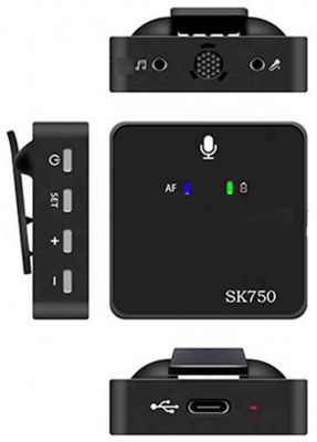 SK750 Dual Wireless Lavalier Microphone_img_1