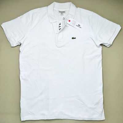 L2 Zipper 100% Cotton Polo White_img_0