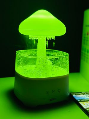 5 IN 1 Bluetooth Speaker Rain Cloud Humidifier, switchable 7 colors, 450ml capacity super quiet, intelligent anti-dry function_img_1