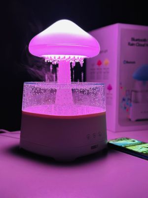 5 IN 1 Bluetooth Speaker Rain Cloud Humidifier, switchable 7 colors, 450ml capacity super quiet, intelligent anti-dry function_img_5