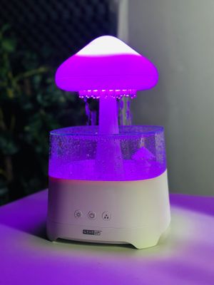 5 IN 1 Bluetooth Speaker Rain Cloud Humidifier, switchable 7 colors, 450ml capacity super quiet, intelligent anti-dry function_img_13