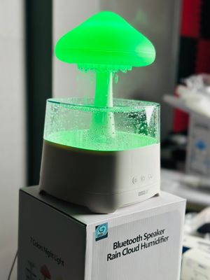 5 IN 1 Bluetooth Speaker Rain Cloud Humidifier, switchable 7 colors, 450ml capacity super quiet, intelligent anti-dry function_img_19