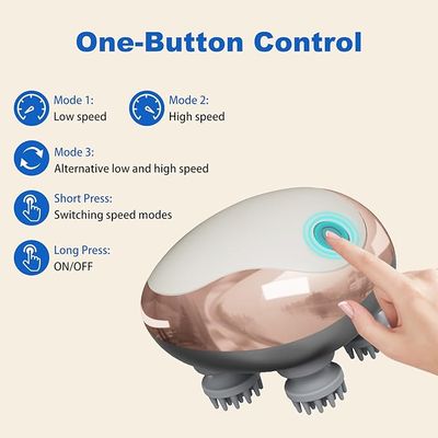 Electric Scalp Massager Upgrade Electric Vibrating Mini Body Waterproof Wireless Portable Smart Head Scalp Massager_img_2
