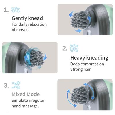 Electric Scalp Massager Upgrade Electric Vibrating Mini Body Waterproof Wireless Portable Smart Head Scalp Massager_img_3